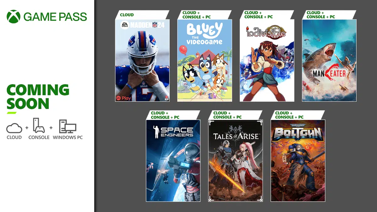 Próximamente en Xbox Game Pass: Bluey: The Videogame, Tales of Arise, Warhammer 40,000: Boltgun y más