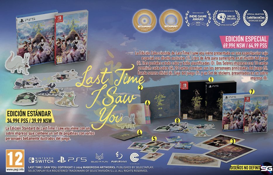 ¡Las ediciones físicas limitadas de Last Time I Saw You llegan este diciembre!   