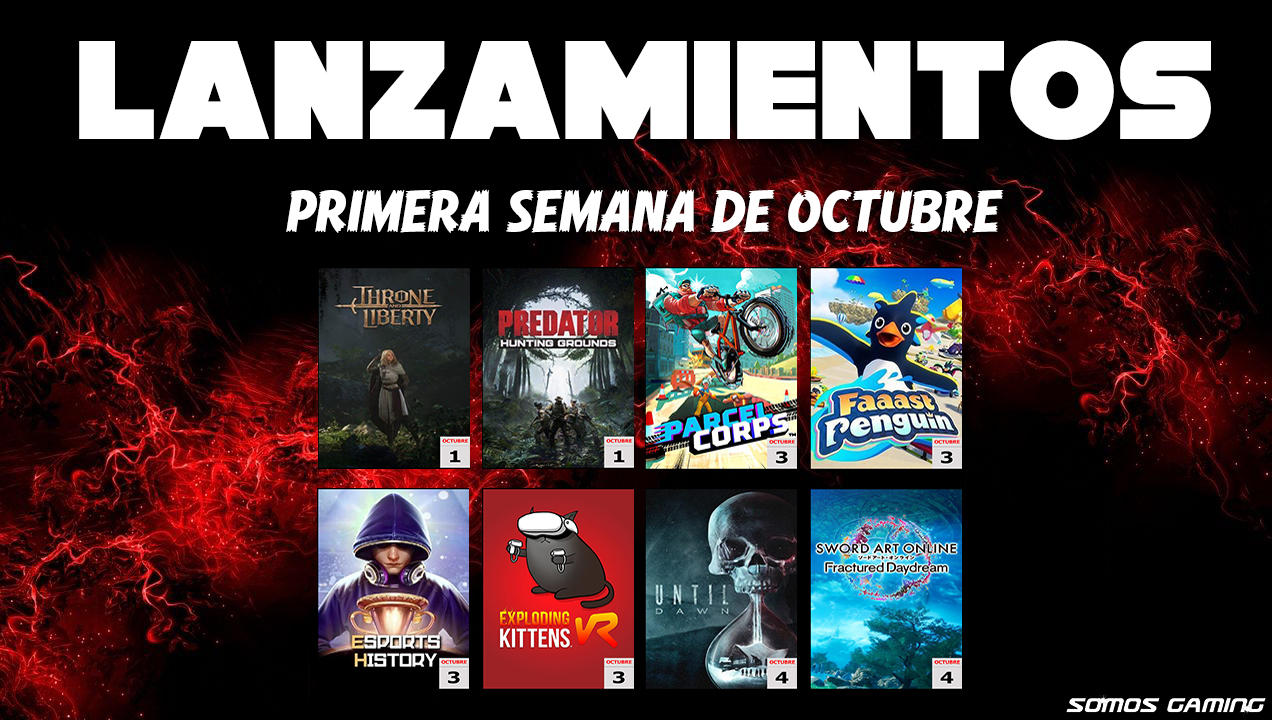 Lanzamientos 1ª Semana Octubre 