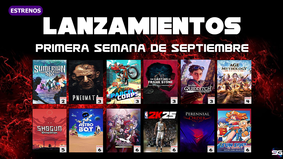 Lanzamientos 1ª Semana Septiembre 