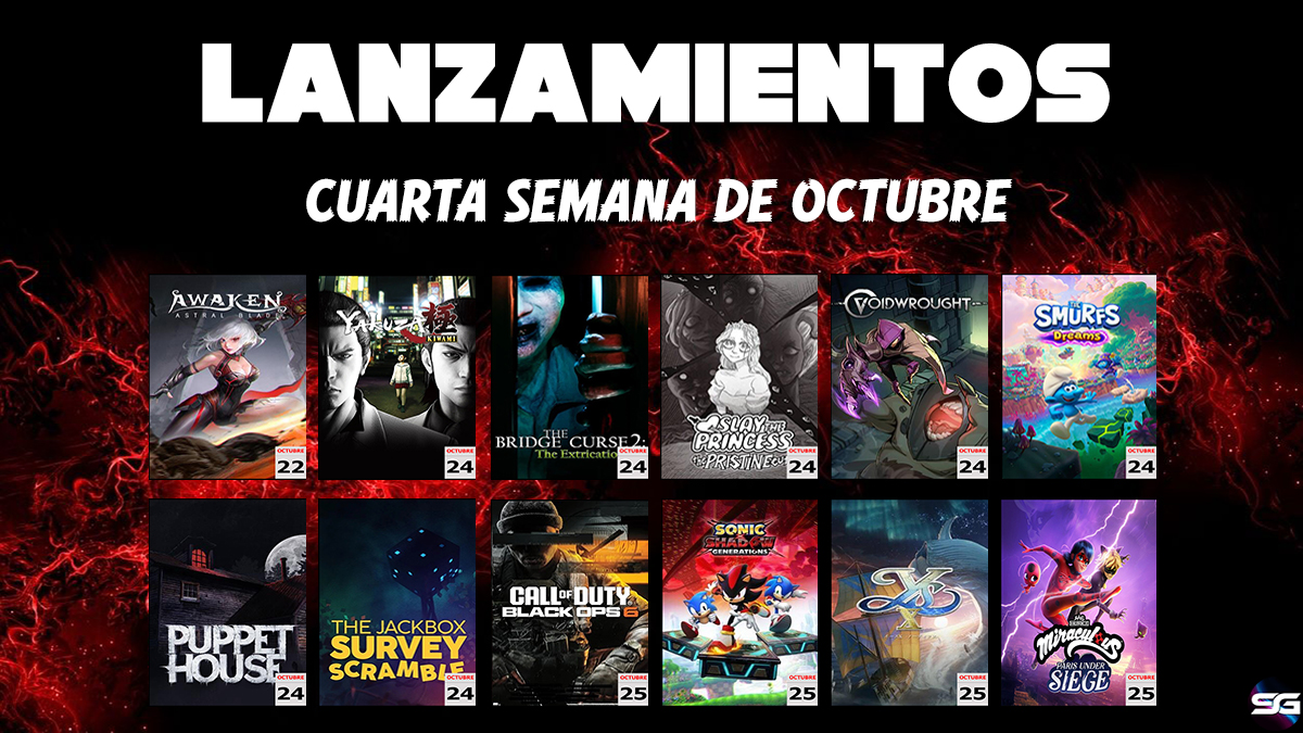 Lanzamientos 4ª Semana Octubre 