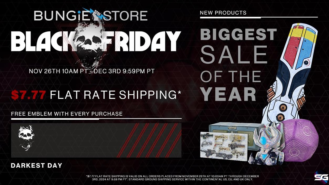 Destiny celebra su 10º aniversario con las ofertas del Black Friday en la Bungie Store  