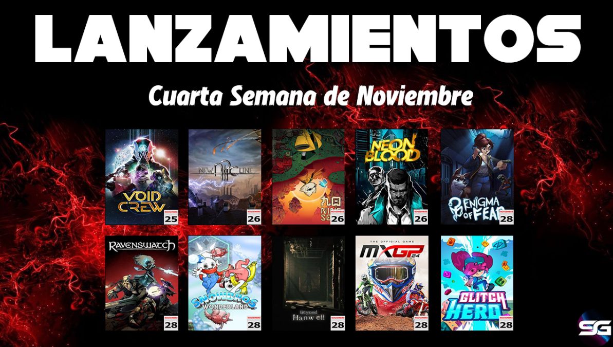 Lanzamientos 4ª Semana Noviembre 