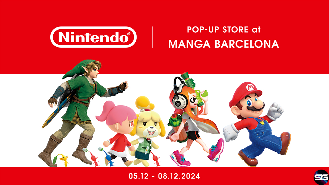 La primera pop-up store de Nintendo en España abrirá sus puertas en Manga Barcelona 