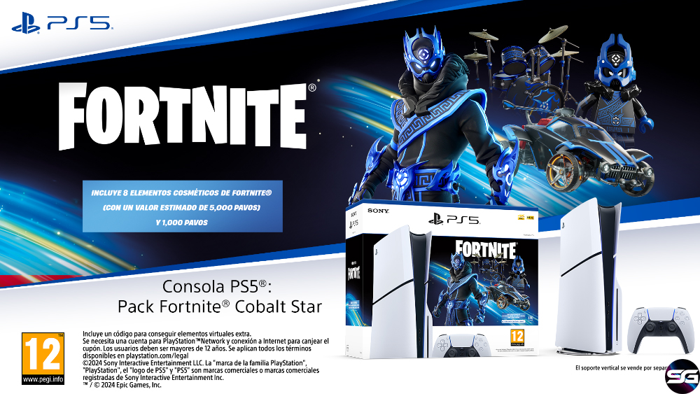 Sony Interactive Entertainment presenta el Pack PS5® Fortnite® Cobalt Star con 75€ de descuento por Black Friday   