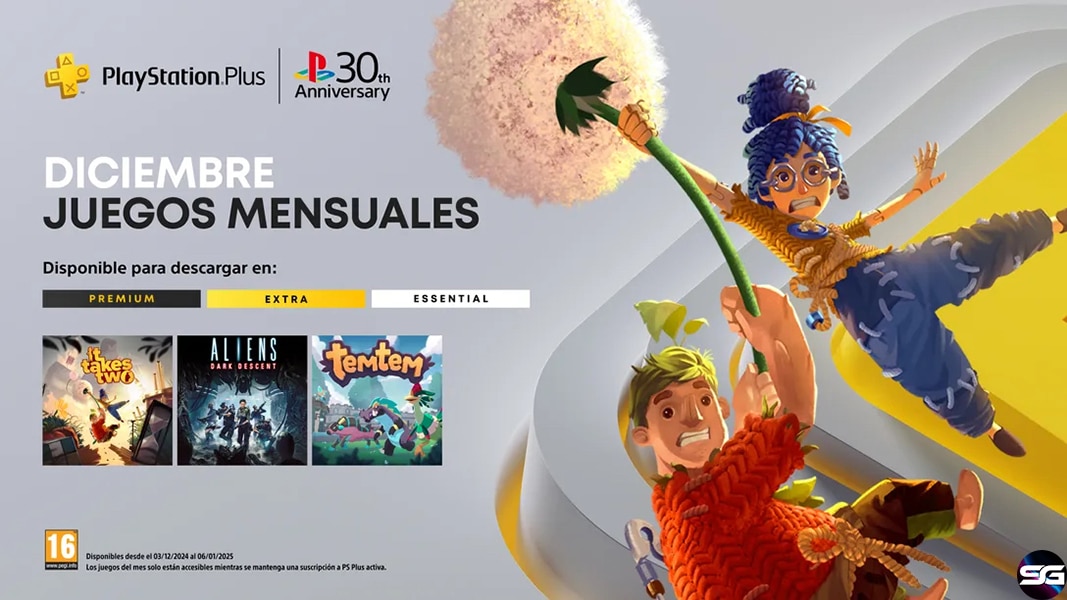 PlayStation anuncia los juegos mensuales de PlayStation®Plus de diciembre 