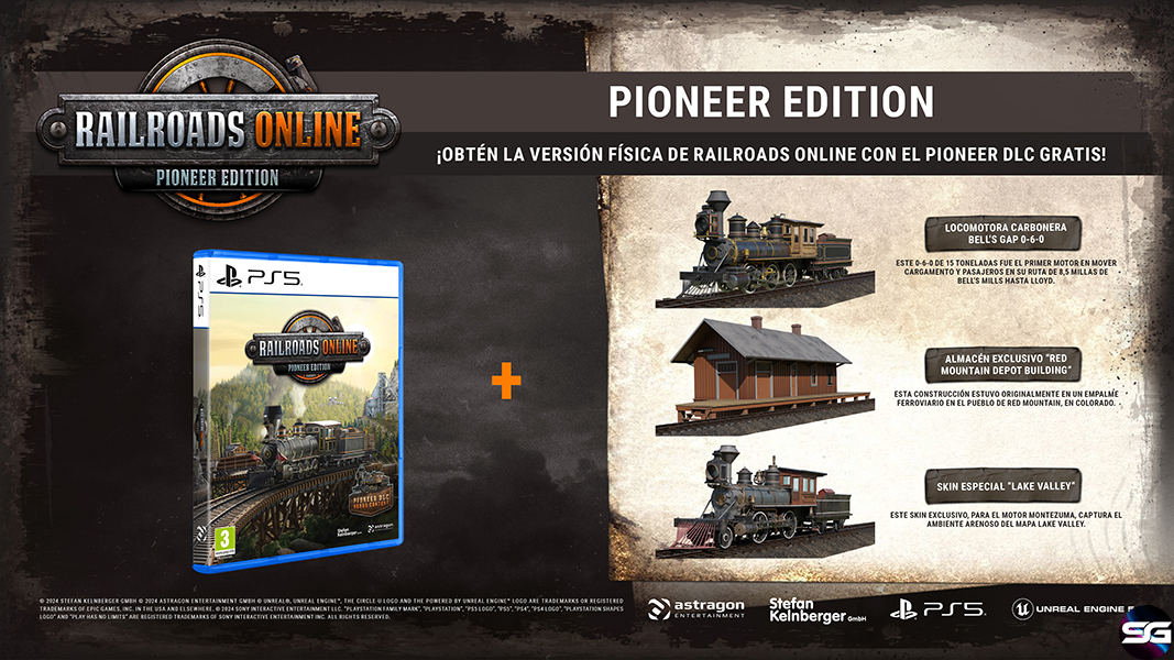 Railroads Online Pioneer Edition llegará en formato físico para PlayStation 5  