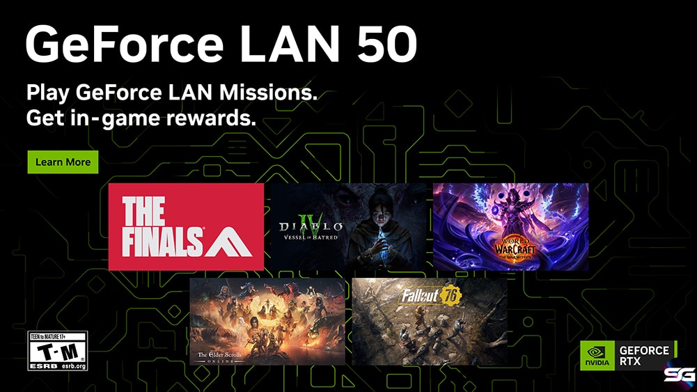 GeForce LAN 50 – ¡Detalles sobre la inscripción, premios, regalos y mucho más! 