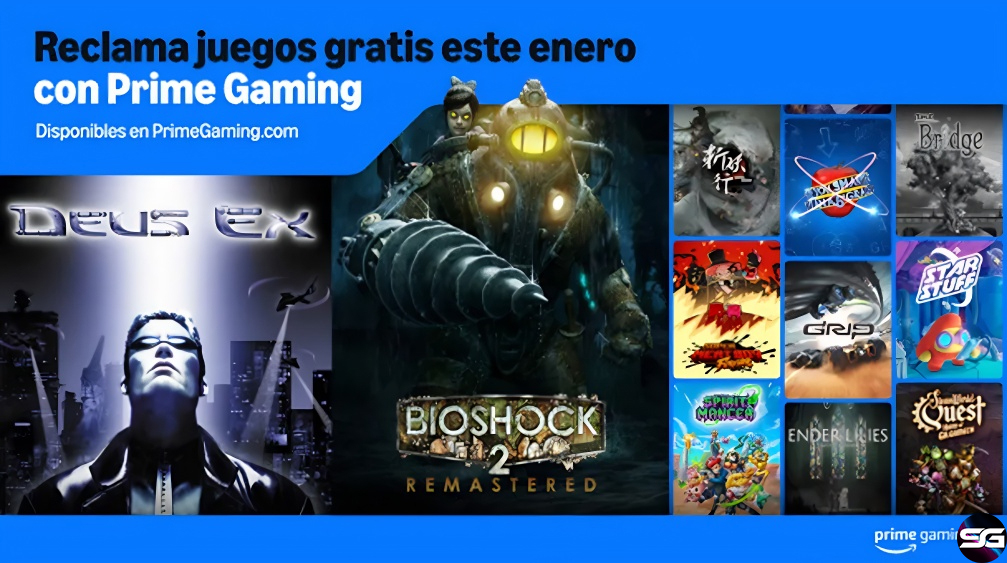 Actualización de contenidos de enero de Prime Gaming 