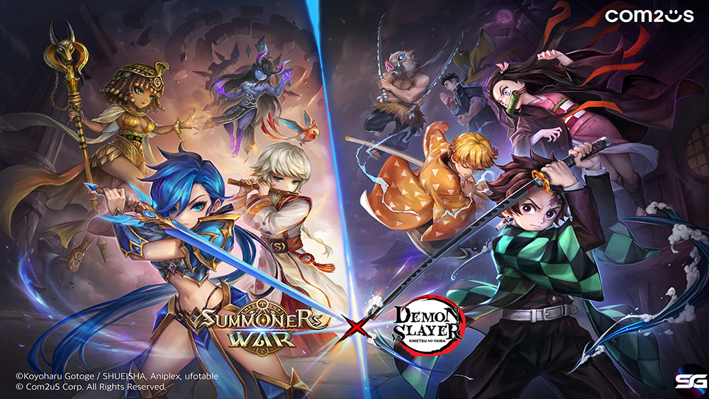 Summoners War de Com2uS y el popular anime Demon Slayer: Kimetsu no Yaiba estrechan lazos en una nueva actualización  