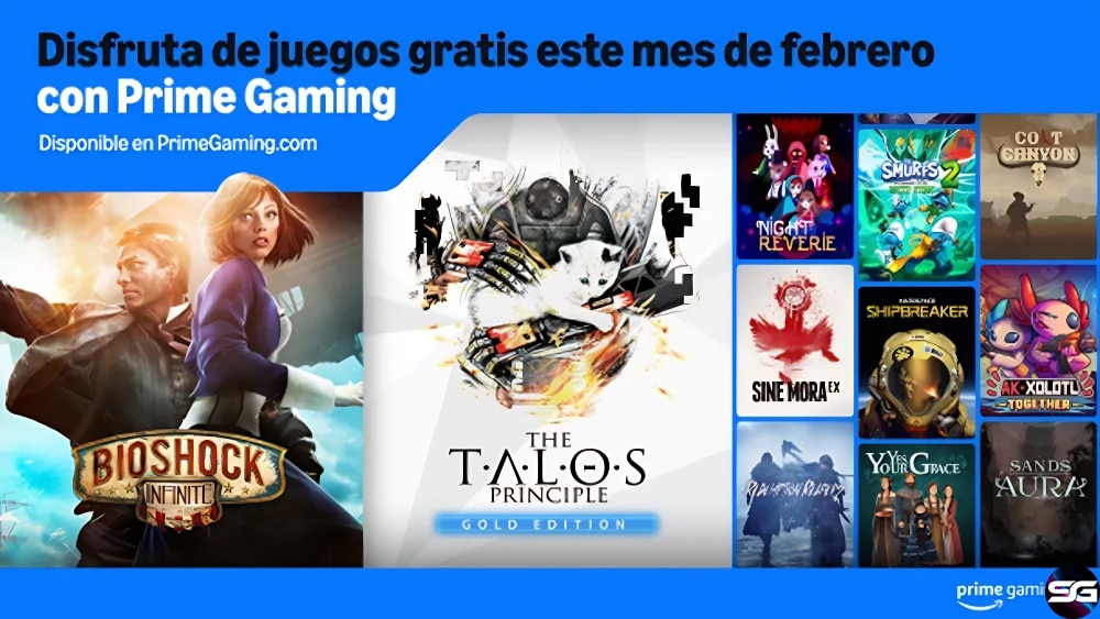 Actualización de contenidos de febrero de Prime Gaming 