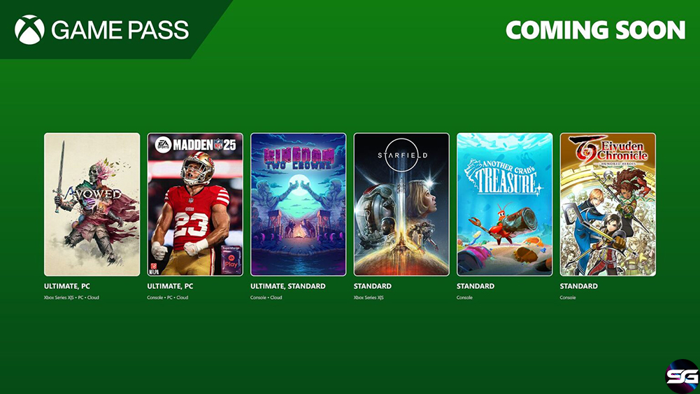 Próximamente en Xbox Game Pass: Avowed, Madden NFL 25 y mucho más  