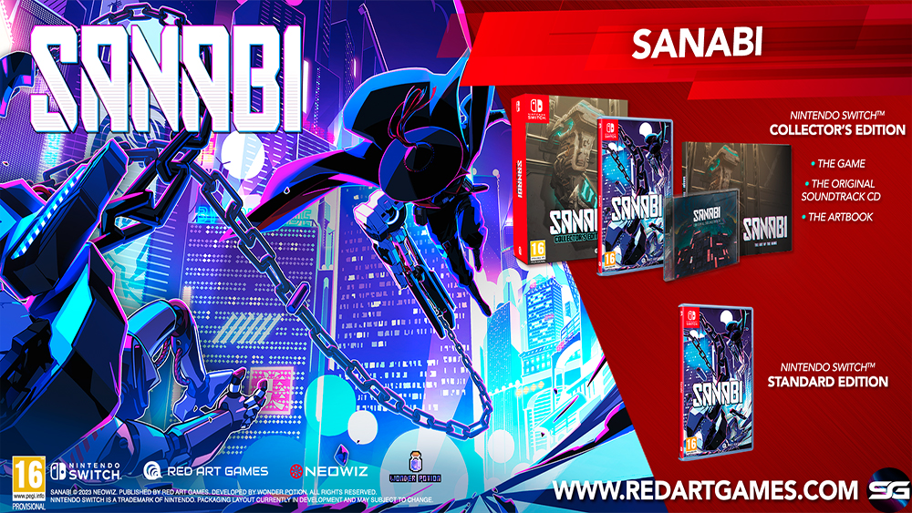 SANABI llegará con dos ediciones en formato físico para Nintendo Switch 