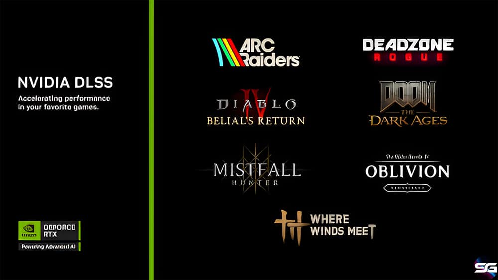 NVIDIA lanza el lote DOOM: The Dark Ages GeForce RTX Serie 50 y activa DLSS en más juegos 