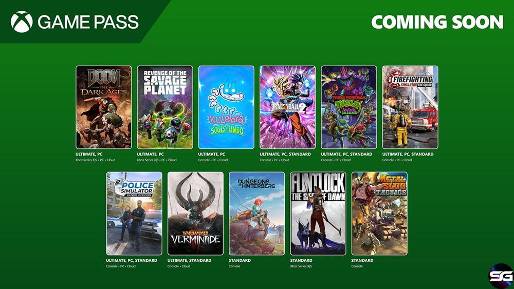 Próximamente en Xbox Game Pass: DOOM: The Dark Ages, Revenge of the Savage Planet, Dragonball Xenoverse 2 y mucho más  