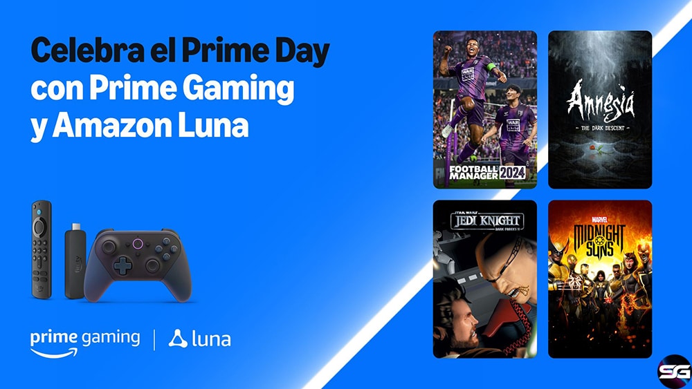 ¡Celebra el Prime Day 2025 con otros cuatro juegos extra y descuentos selectos en packs con el mando inalámbrico de Amazon Luna! 